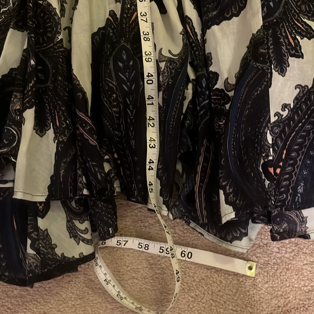 Chelsea and Theodore Blue Paisley Dress XL - Picture 5 of 6